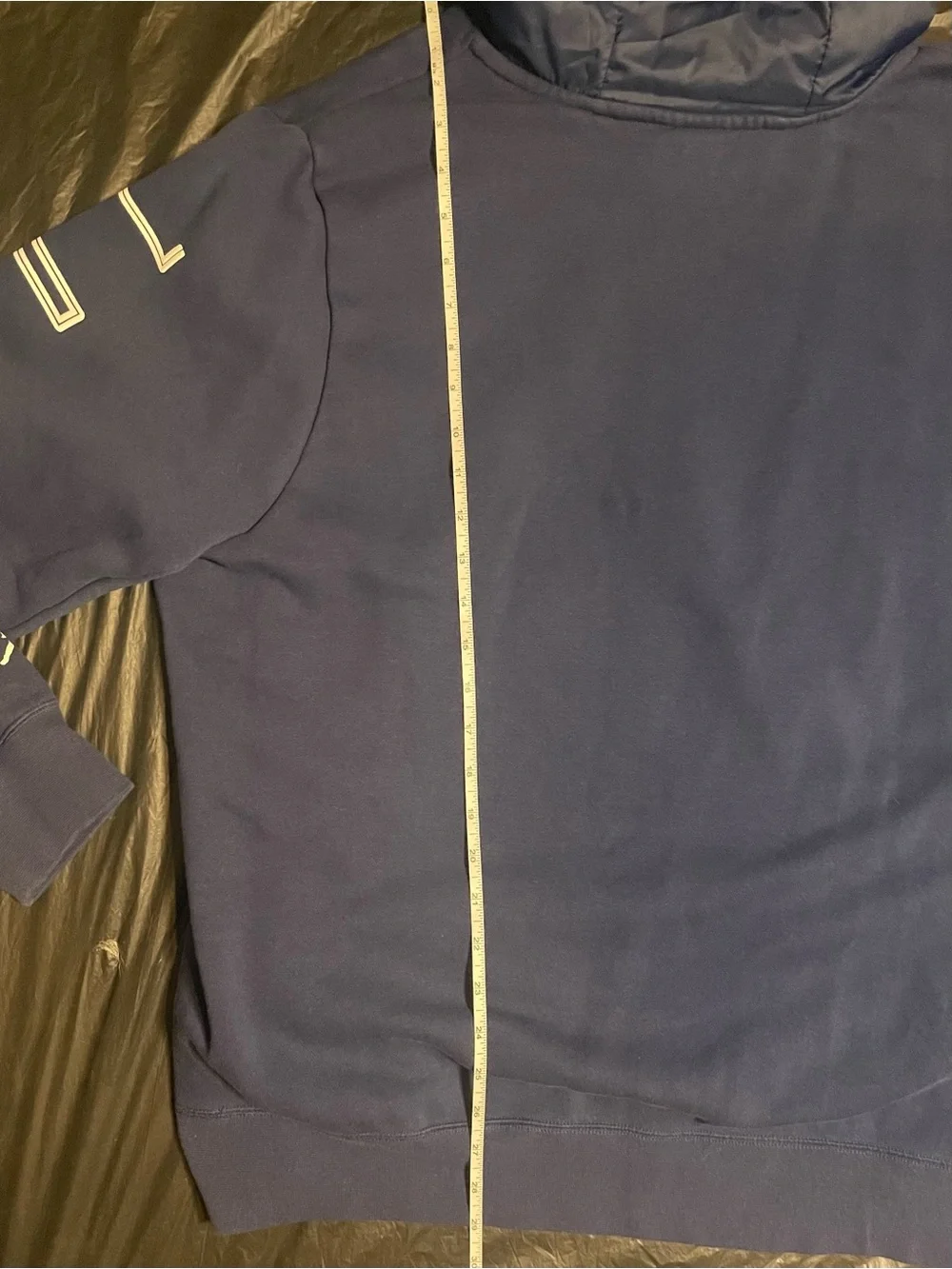 Jordan 23 Navy Blue Pullover Hoodie Men’s XL Basketball Graphic Sleeve Logo